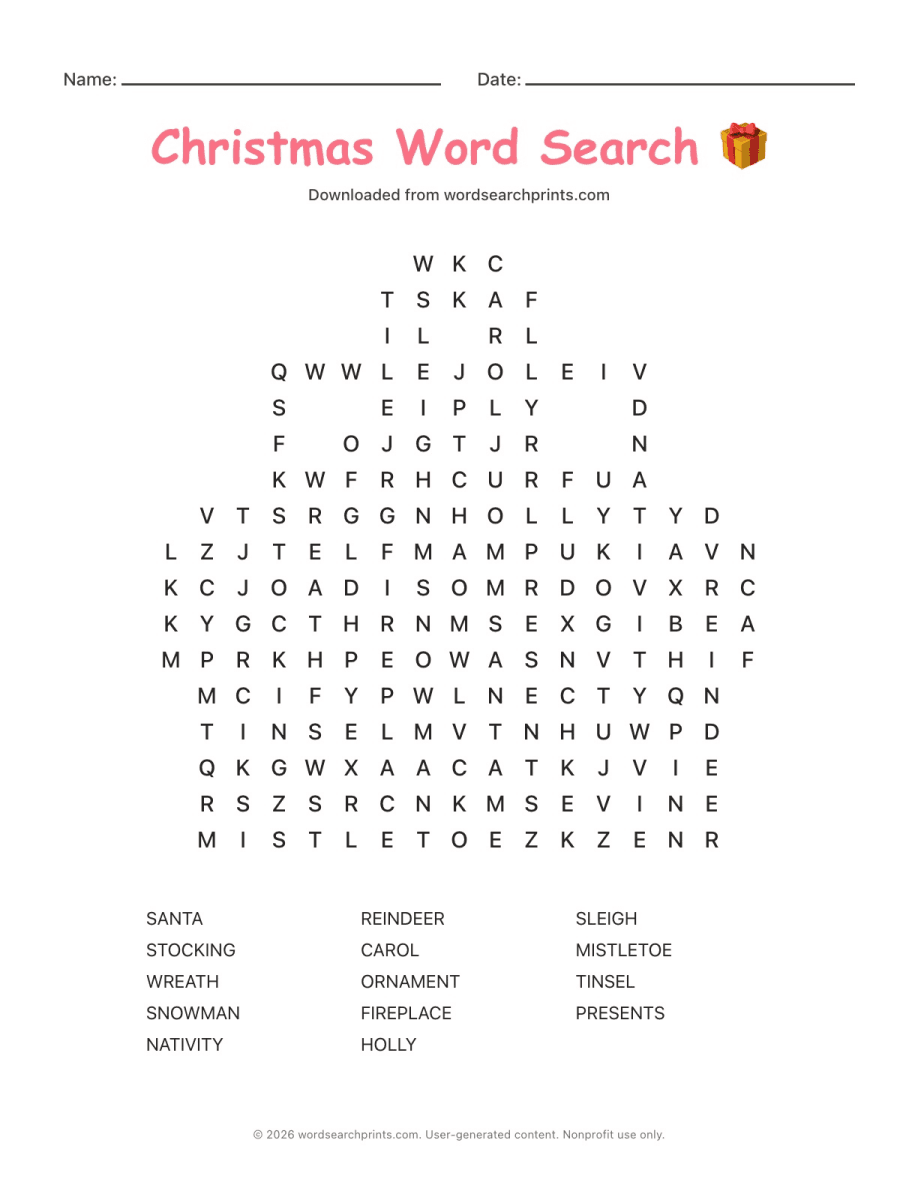 Christmas Word Search