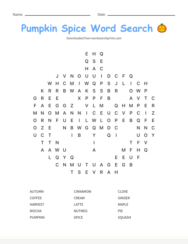 Printable holiday word search puzzle